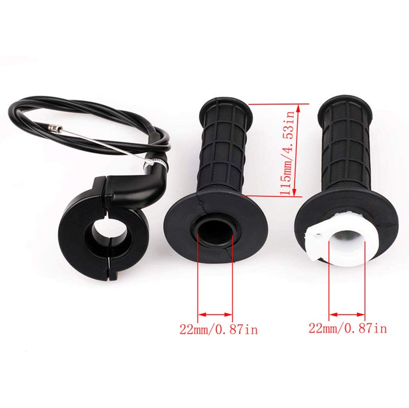 LIYYOO Throttle Cable, Twist Throttle, Right Brake Lever and Handle,Brake Cable, for Mini Bike XR80 XR100 CRF70 CRF80 CRF100 Pit Dirt Motor Bike,Mb165 Mb200 196cc 200cc 5.5hp 6.5hp Bike - Image 3
